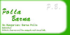 polla barna business card